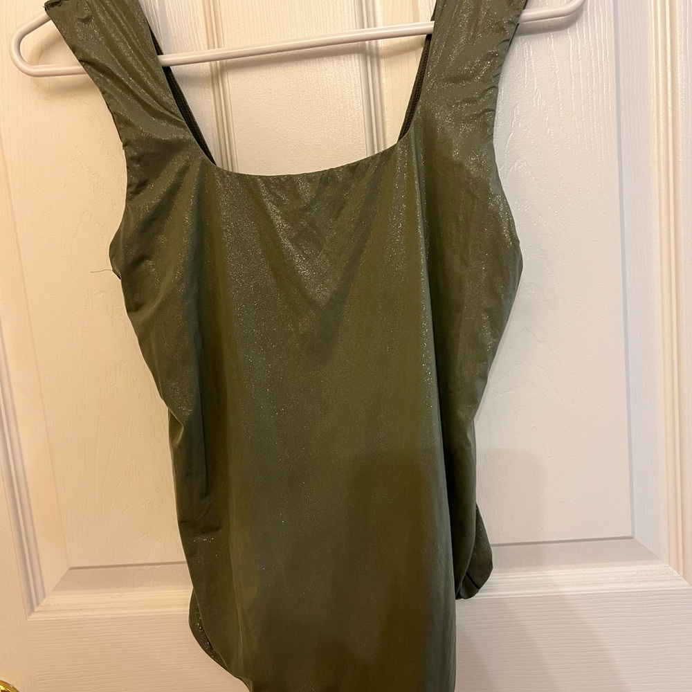 Olive Green Sleeveless Top